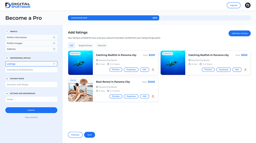 Pro Account Set Up