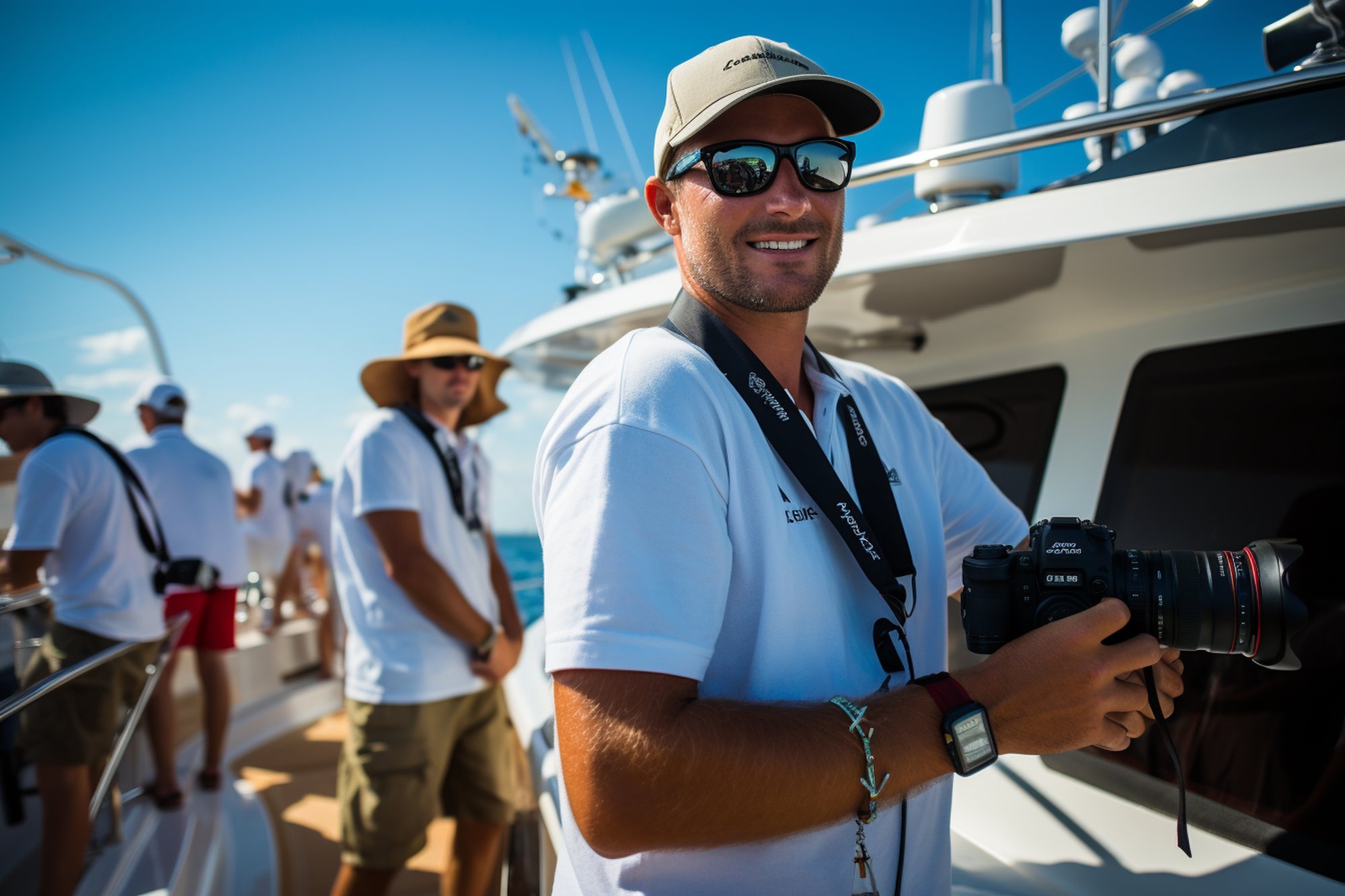 loaded charter boat
